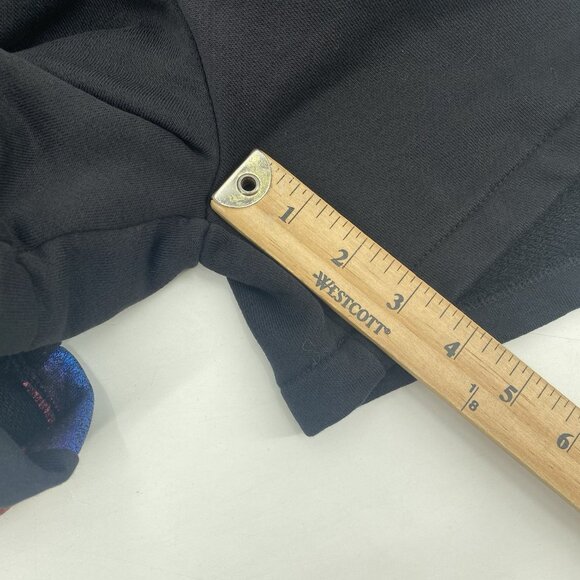 TomboyX Women's Size Large Metallic Rainbow Anytime Romper Pockets Hood Black - Picture 8 of 11